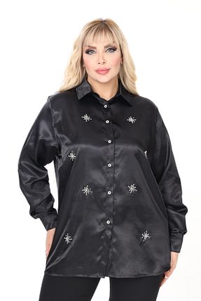 پیراهن سایز بزرگ طوسی زنانه گشاد JESSE STORY - کد 897928778