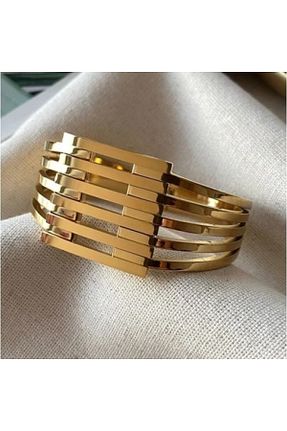 دستبند استیل (فولاد) طلائی استیل (فولاد) Serkan Kul - کد 894370703