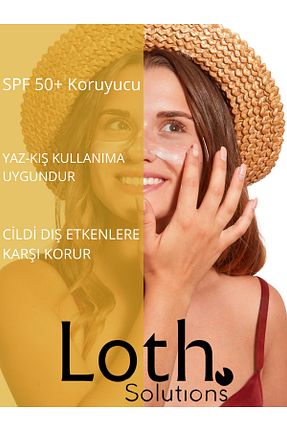 کرم ضد آفتاب صورت SPF 50 + Loth Solutions - کد 831420817