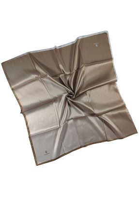 روسری طلائی پلی استر mim eşarp - کد 894286669