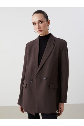 کت قهوه ای زنانه رگولار LC Waikiki - کد 894292372