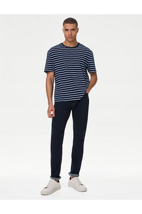 شلوار جین بنفش مردانه پاچه تنگ Marks & Spencer - کد 35594532