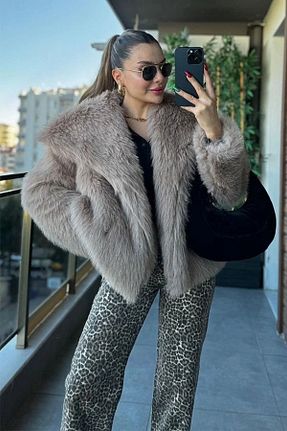 کت طوسی زنانه رگولار Genel Markalar - کد 854435093