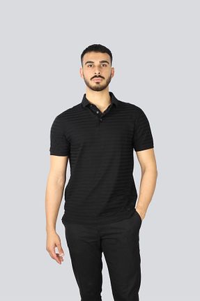 پولوشرت مشکی مردانه %100 پنبه Emporio Armani - کد 894324801