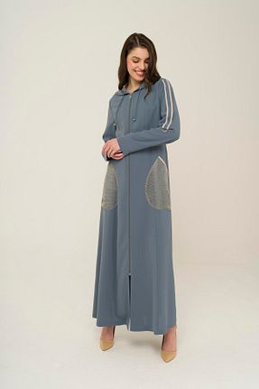 مانتو بلند حجاب سبز زنانه Olcay - کد 696269387