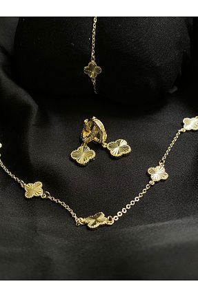 ست جواهر زرد زنانه 3 تایی Passionis Jewelry - کد 888802913