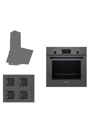 ست هود و اجاق گاز طوسی گارانتی نمایندگی رسمی Bosch - کد 894460901