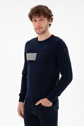 پلیور سرمه ای مردانه ساده U.S. Polo Assn. - کد 894465955