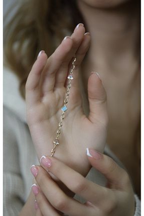 دستبند طلا زرد بچه گانه 14 عیار Kuyumcum - کد 896106445