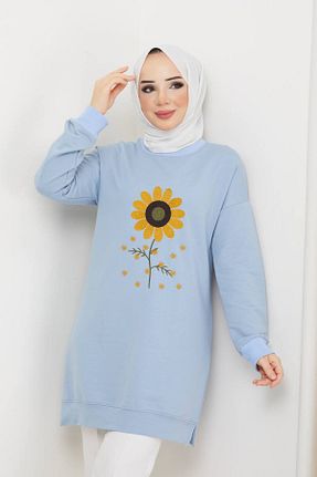 سوئیشرت حجاب آبی زنانه %100 پنبه BONİTA - کد 894466872