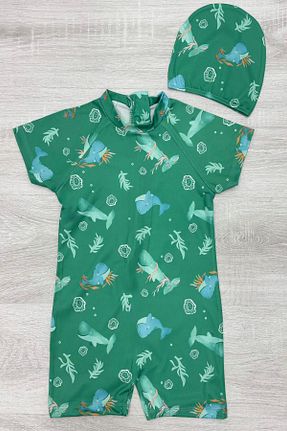 مایو سبز بچه گانه مخلوط پلی استر My Kids Wear - کد 896105116