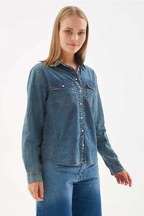 پیراهن آبی زنانه رگولار Fashion Friends - کد 894468963