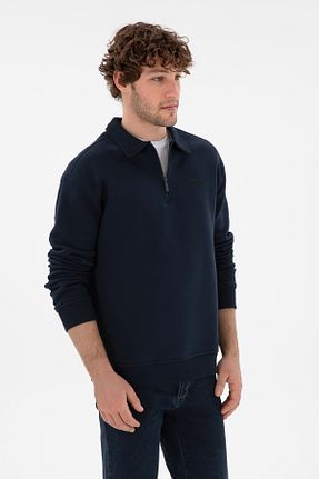 سوئیشرت سرمه ای مردانه ساده U.S. Polo Assn. - کد 894444252