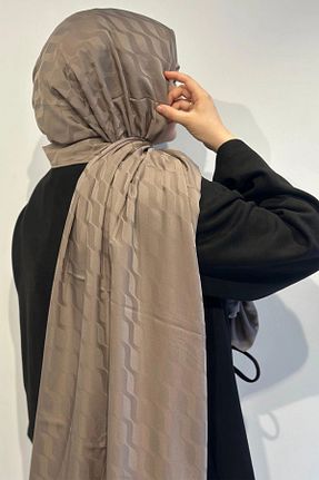 شال قهوه ای زنانه Hasenna - کد 894494277