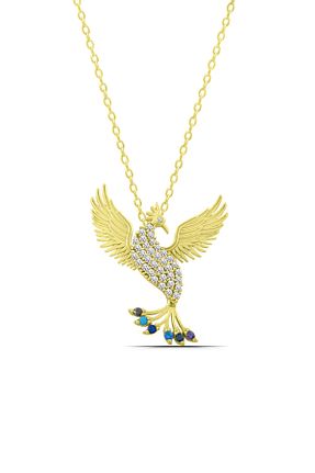 گردنبند نقره طلائی زنانه 925 عیار Parmas Design - کد 846048183