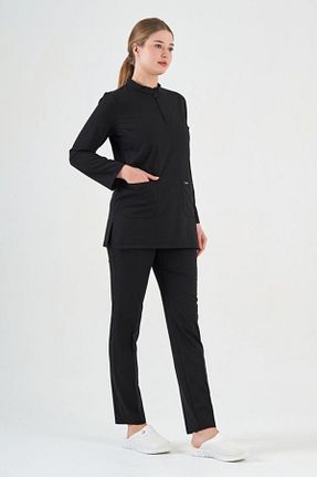ست بالاتنه و پائین تنه مشکی زنانه بافتنی Owlet Medikal - کد 894529881