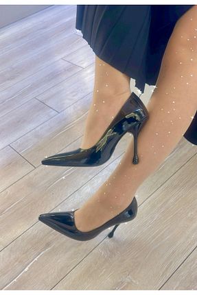کفش استایلیتو مشکی پاشنه نازک purple shoes - کد 896119478