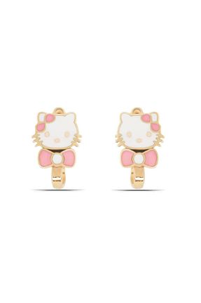 گوشواره نقره طلائی بچه گانه 925 عیار Parmas Design - کد 157911487