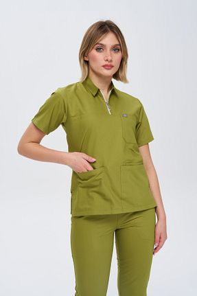 ست بالاتنه و پائین تنه سبز زنانه ویسکون DENİZ MEDİKAL GİYİM - کد 894503334