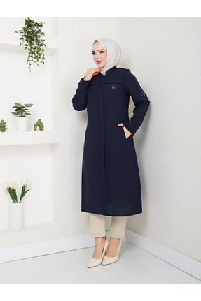 کلاه و ابایا سرمه ای زنانه مخلوط پلی استر Günay Karaca - کد 894523486
