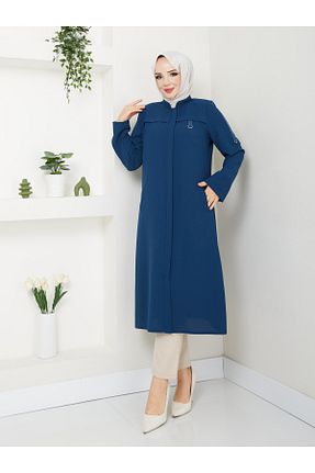 کلاه و ابایا سرمه ای زنانه مخلوط پلی استر Günay Karaca - کد 894527107