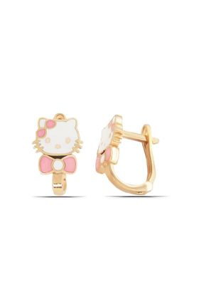 گوشواره نقره طلائی بچه گانه 925 عیار Parmas Design - کد 157911487