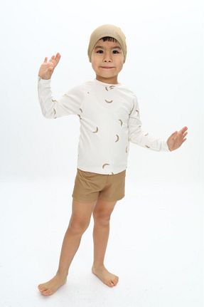 مایو بژ بچه گانه مخلوط پلی استر My Kids Wear - کد 896141876
