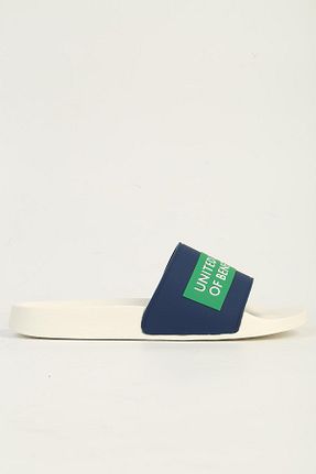 دمپائی سفید مردانه پاشنه تخت Benetton - کد 894539777