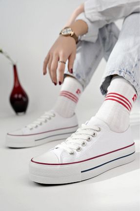 کفش اسنیکر سفید زنانه بند دار XStreet - کد 894539282