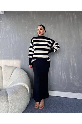 لباس مشکی زنانه تریکو Ken - کد 901406066