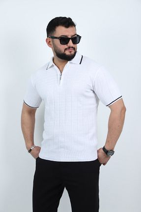 پولوشرت سفید مردانه تریکو EFAL BUTİK - کد 894559007