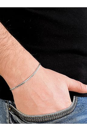 دستبند استیل (فولاد) طوسی زنانه استیل ضد زنگ Farah Butik - کد 894593878
