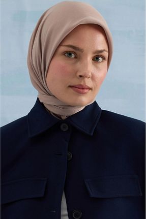 شال قهوه ای زنانه پنبه پلی استر Cardion - کد 854496475