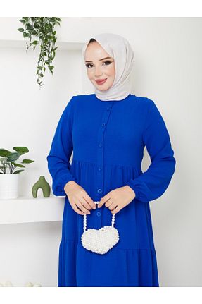 لباس حجاب آبی زنانه رگولار Rema - کد 894589598