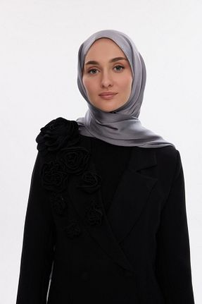 شال طوسی زنانه پنبه پلی استر cs camellia scarf - کد 894594831