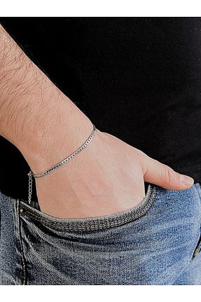 دستبند استیل (فولاد) طوسی زنانه استیل ضد زنگ Farah Butik - کد 894593878