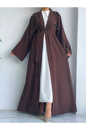 کلاه و ابایا قهوه ای زنانه بافتنی MELEK ARAZ - کد 894597950