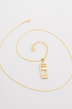 گردنبند نقره زرد زنانه 925 عیار So Chic - کد 894633740