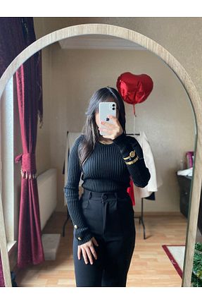 پلیور مشکی زنانه ساده Letsfashion - کد 894672562