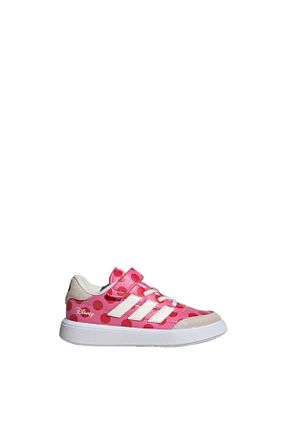 کفش اسنیکر صورتی بچه گانه چسبی adidas - کد 883366702