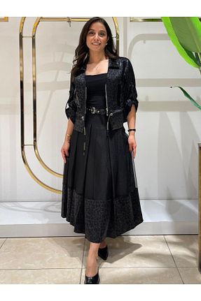 دامن مشکی زنانه MIARTE - کد 894676708