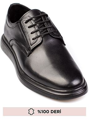 کفش کژوال مشکی مردانه چرم خالص maximoda - کد 894684352