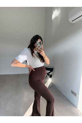 ساق شلواری قهوه ای زنانه بافت Bade Butik - کد 897650932