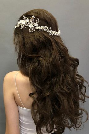 اکسسوری عروس بژ Hayalperest boncuk - کد 92886900