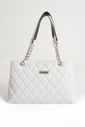 کیف دستی سفید زنانه ابعاد بزرگ NBİBAGS - کد 835661378
