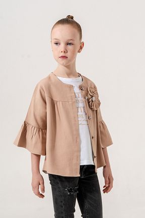 ست بالاتنه و پائین تنه بژ بچه گانه بافتنی GİYİCEM TEKSTİL - کد 896256425