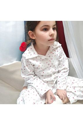 ست لباس راحتی سفید بچه گانه گلدار Genel Markalar - کد 896490016