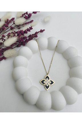 گردنبند استیل ( فولاد ) زرد زنانه استیل ضد زنگ FASHION - کد 894729372