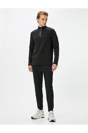 شلوار کرمگن مشکی مردانه اسلیم Koton - کد 786916811
