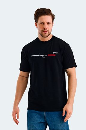 تیشرت اسپرت مشکی مردانه رگولار Slazenger - کد 894745657